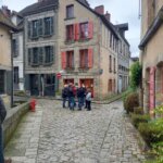 Le groupe dans une ruelle d'Aubusson